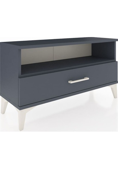 Arges Şifonyer Tek Raflı Tek Çekmeceli 88x30x48 Antrasit-antr... Antrasit