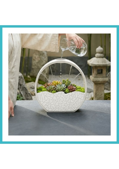 Bezos 3d Baskı Self-watering Planter - Kendi Kendini Sulayan Saksı-beyaz Dfnbez
