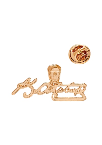 Atatürk İmza Gold Yaka Rozet Altın