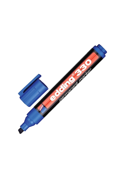 Markör Permanent Kesik Uçlu 1-5 Mm Mavi 330 Mavi