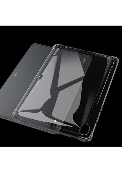 Samsung Uyumlu Galaxy Tab S11 11'' Şeffaf Anti shock Silikon Kılıf Airbag Köşe Koruma Arka Kapak
