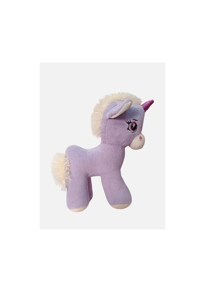 Peluş Boynuzlu At Pony Unicorn 40 Cm Lila