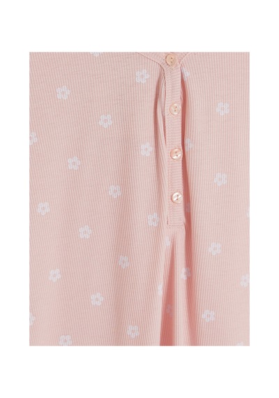 Lcw Young Pembe V Yaka Çiçekli Kadın Pijama Takım