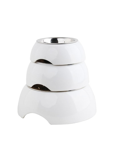 Pawise Melamin Gövdeli Çelik Kedi Mama Kabı 160 ML