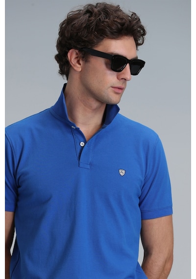 Lufian Erkek Polo Yaka T Shirt 111040164 Saks Saks Mavisi