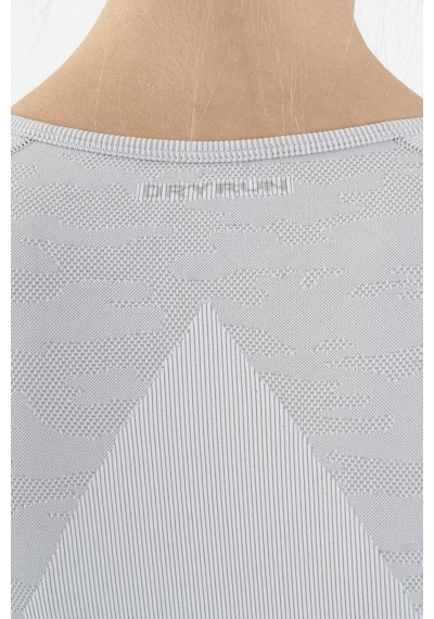 Maraton Active Slimfit Kadın Bisiklet Yaka Uzun Kol Fitness Ekru Crop Top 816013 Ekru