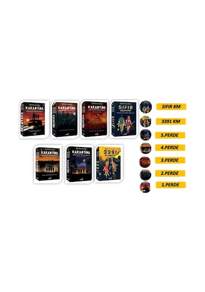 Karantina 1-2-3-4-5 - Sıfır Km - 3391 Km 7 Kitap Set