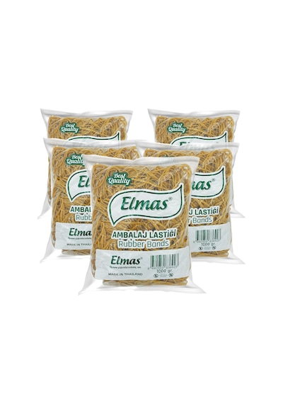 180 X 3 Mm Elmas Ambalaj Lastiği 5 Paket X 1000 Gram