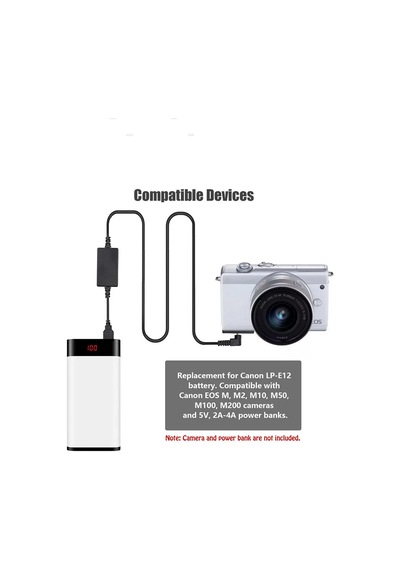 Andoer D9725 Lp-e12 Usb Güç Kaynağı
