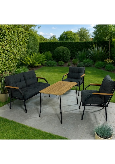 Ard & Garden Milas 211 Masalı Antrasit Fermuarlı Bahçe Balkon Takımı, Cafe, Salon - Metal Kanepe Koltuk Takımı Antrasit Ard & Garden Milas 211 Masalı Antrasit Fermuarlı Bahçe Balkon Takımı, Cafe, Salon - Metal Kanepe Koltuk Takımı Antrasit