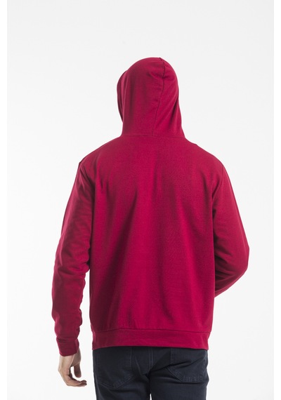 Süperlife Erkek Kapşonlu Regular Fit İnce Sweatshirt Spr 20k55 Bordo