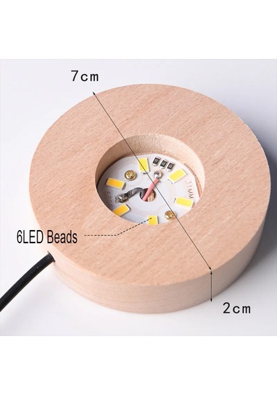 Işıklı Ahşap Kaideli Küçük Prens Cam Temalı Cam Küre 8cm 6cm