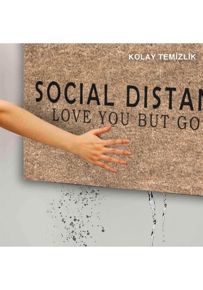 Dekoratif Kapı Önü Paspası - Kaymaz Taban 108 Çok Renkli