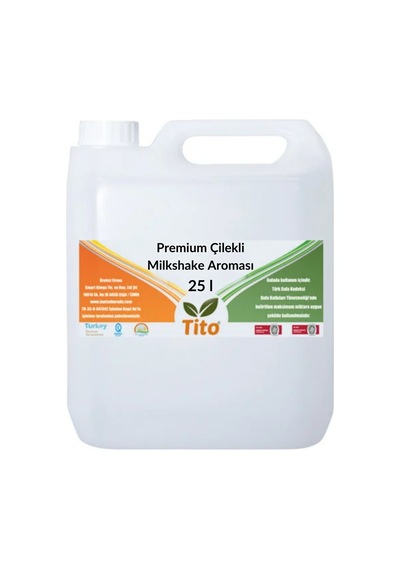 Premium Çilekli Milkshake Aroması 25 Litre