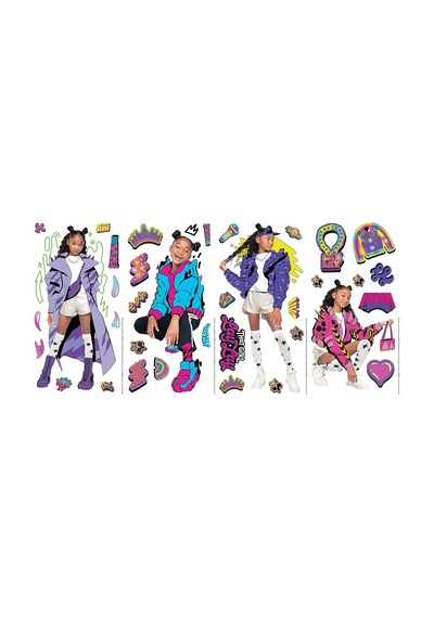 Rmk5186scs That Girl Lay Peel And Stick Duvar Çıkartmaları, Turuncu, Sarı, Yeşil, Mavi, Mor, Pembe, Siyah, Kahverengi, Beyaz &