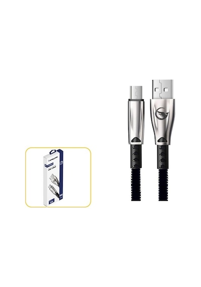 Sprange 3.1A M-Viola 1Mt Metal Başlıklı Micro Usb Kablo (550551366)