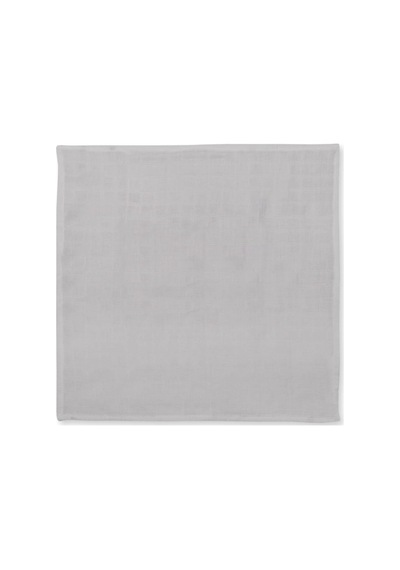 % 100 Pamuk Müslin Bebek Omuz Bezi 5 Li Cotton Grey - Gri Clothmp4006