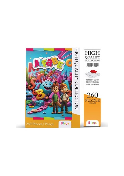 Btoys 260 Parça Puzzle Alfabe 9072