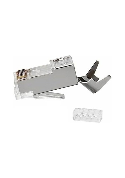 Q-j7100m Cat7 Metal Rj45 Konnektör, 100 Lü Paket Cat7 Jack + Ayraç, Ethernet Network Lan Kablo Ucu, Metal Gövdeli Rj45 Plug, Cat7 Kablo Sonlandırma Konnektörü Q-j7100m Cat7 Metal Rj45 Konnektör, 100 Lü Paket Cat7 Jack + Ayraç, Ethernet Network Lan Kablo Ucu, Metal Gövdeli Rj45 Plug, Cat7 Kablo Sonlandırma Konnektörü