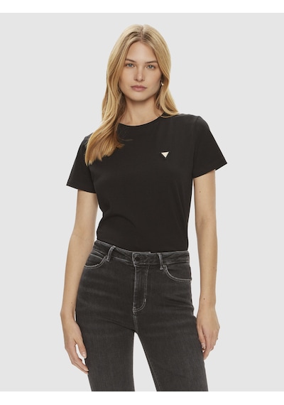 Guess Colette Aktif Oversize Fit Kadın T-shirt V4yı09j1314 Siyah