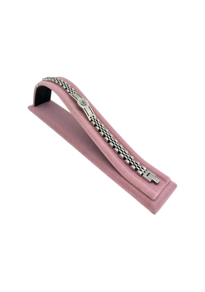 Tekli Yatay S Bileklik Ve Tesbih Standı Süet Pembe Pembe