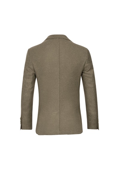 Hatemoğlu Yeşil Slim Fit Mono Yaka Casual Ceket