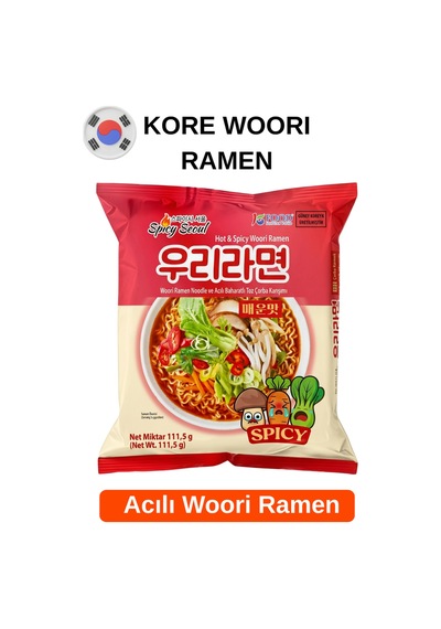 Acılı Woori Ramen 111.5 G 20'li Paket