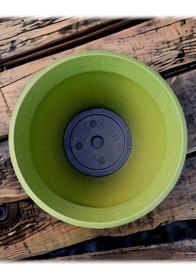 Begonvil 38 Cm Yuvarlak 23 Litre Plastik Saksı Drenaj Izgaralı Çiçek Saksısı Diğer