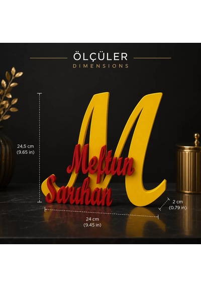 Kişiye Özel Masa Üstü İsimlik Ofis Ve Masaüstü İçin Dekoratif Ürün
