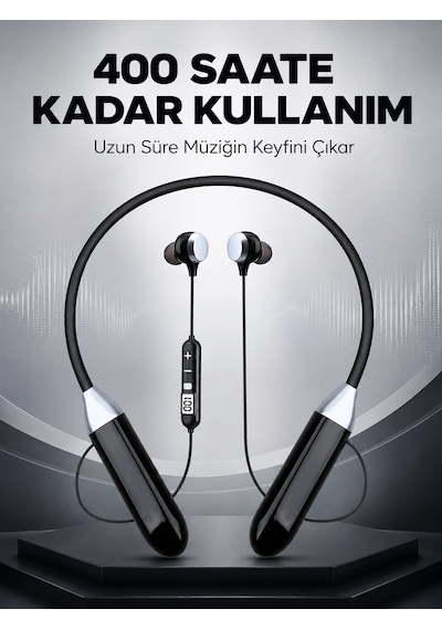 Zenvia Spor İçin Bluetooth Boyun Kulaklığı Mikrofonlu Kablosuz Kulak İçi Müzik Ve Telefon Kulaklığı Znv2026