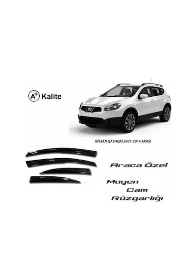 Nissan Qashqai 2007-2014 Arası Mugen Cam Rüzgarlığı 4'Lü