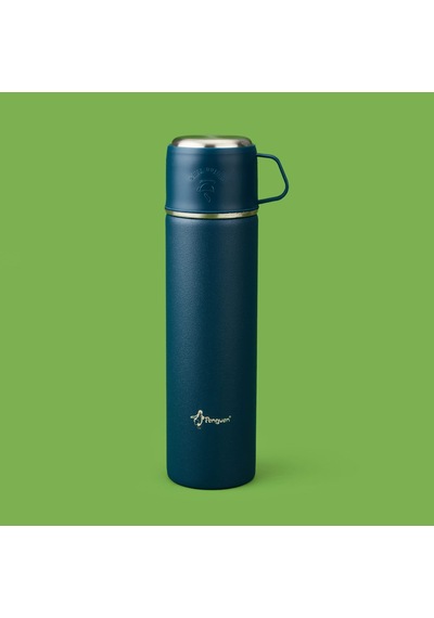 Bardaklı Termos Seti - Mavi - 500 Ml Çok Renkli