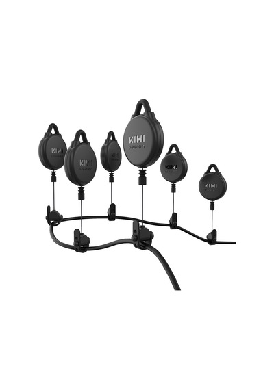 Kıwı Design Vr Kablo Yönetimi, 6 Paket Vr Makara Sistemi - Siyah