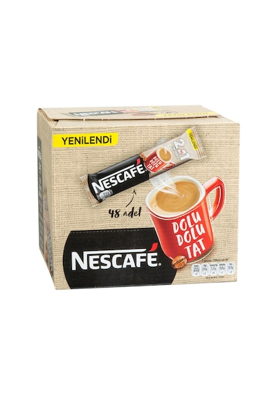 Nescafe 2'si 1 Arada Kahve 48x10 G - Pratik Ve Lezzetli Kahve Deneyimi 2'li Ekonomik Paket - 2 Tarı Çekirdek Kahve