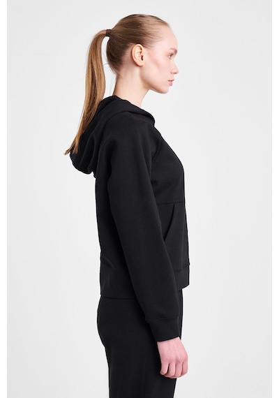 Lescon Kadın Fermuarlı Kapüşonlu Sweatshirt 25n-2133 Siyah
