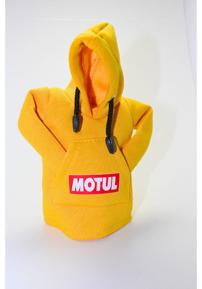 Motul Tasarım Hoodie Vites Topuzu Kılıfı - Universal Sweatshirt Model Vites Aksesuarı Sarı
