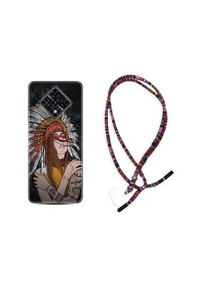 Infinix Zero 8 Kılıf Rasta Boyun Askılı Kızıldereli 1648