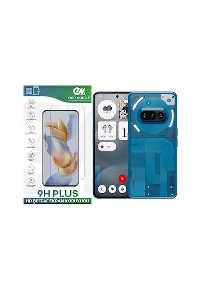 Nothing Phone 3a Ekran Koruyucu 9h Esnek Nano Cam Tam Uyumlu Şeffaf