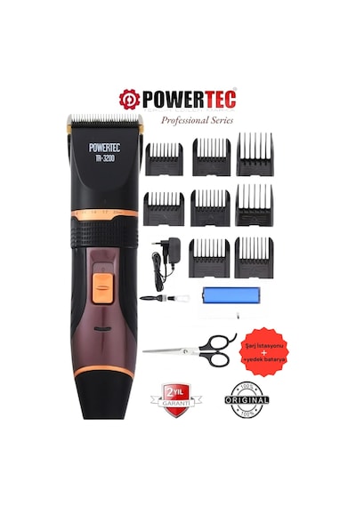 Powertec TR-3200 Profesyonel Şarjlı Saç Sakal Tıraş Makinesi