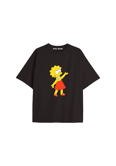 Kalic Studio Y2k Vintage Simpson Baskılı Siyah T-shirt Kod 302 Siyah-302 Kalic Studio Y2k Vintage Simpson Baskılı Siyah T-shirt Kod 302 Siyah-302