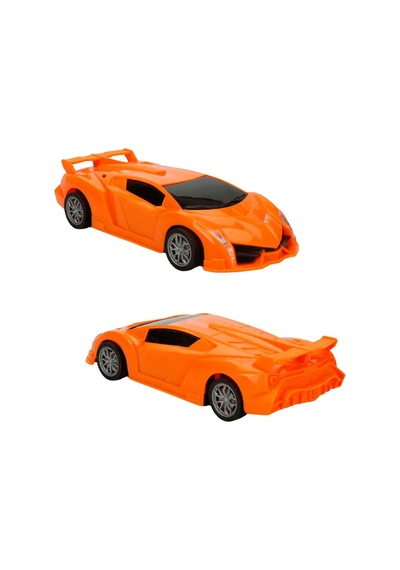 1:18 Şarjlı Uzaktan Kumandalı Spor Araba - Full Fonksiyon Usb Kablolu Oyuncak Araba 20 Cm Turuncu