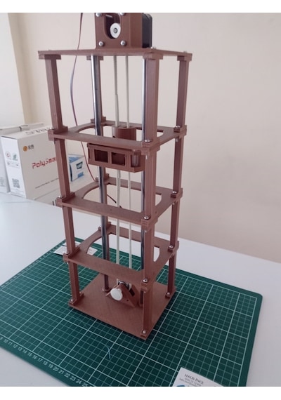Arduino Asansör Projesi Mekanik Tam Set