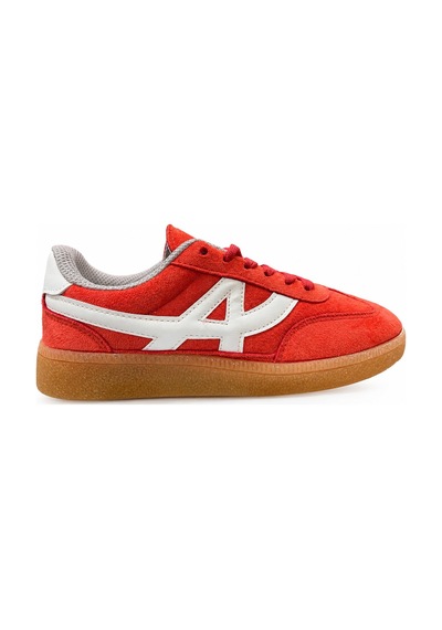 Papucumun Dünyası Unisex Süet Özel Gum Tabanlı Günlük Kullanıma Uygun Retro Sneaker Kırmızı Papucumun Dünyası Unisex Süet Özel Gum Tabanlı Günlük Kullanıma Uygun Retro Sneaker Kırmızı