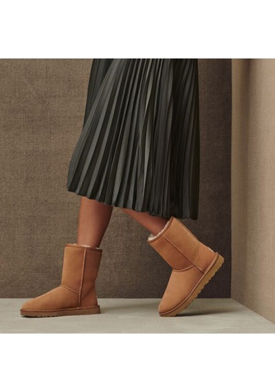 Ugg Classic Short Iı Chesnut Kadın Kahverengi Bot Düz 1016223 Kahverengi