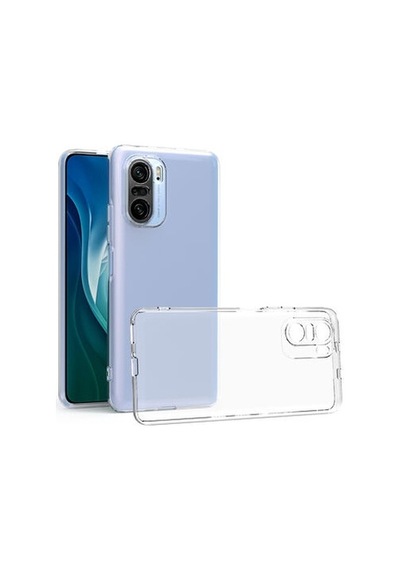 Xiaomi Poco F3 İle Uyumlu Kılıf Şeffaf Kamera Korumalı Esnek Silikon Telefon Kılıfı Kapak