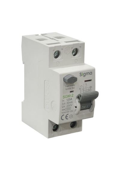 Sigma Kaçak Akım Koruma Şalteri Ac Type Sgm 2p 125a 30ma