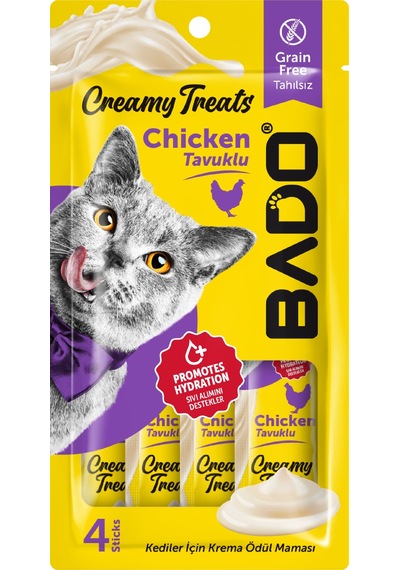 Bado Kedi Krema Ödül Maması Tavuklu 4'lü