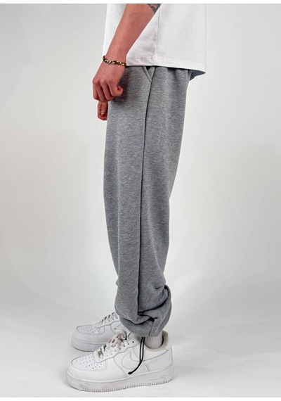 Zaee Yazlık Revenge Oversize Taşlı Eşofman Altı gri
