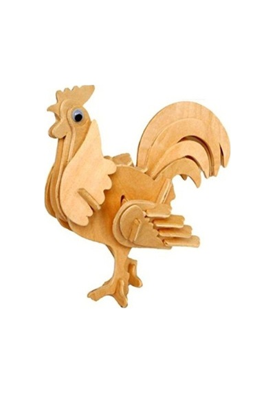 3D Ahşap Puzzle -  Horoz