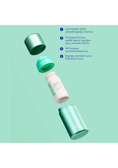 Wild Antiperspirant Roll On Fresh Cotton & Sea Salt Refill Deodorant Yedek Dolum